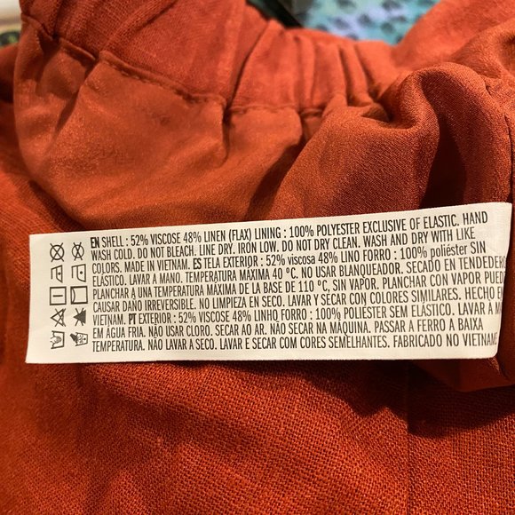 Burnt Orange Palazzo pants - Picture 5 of 6